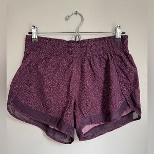 ATHLETA Printed Mesh Racer Run Short 4” | Size Small